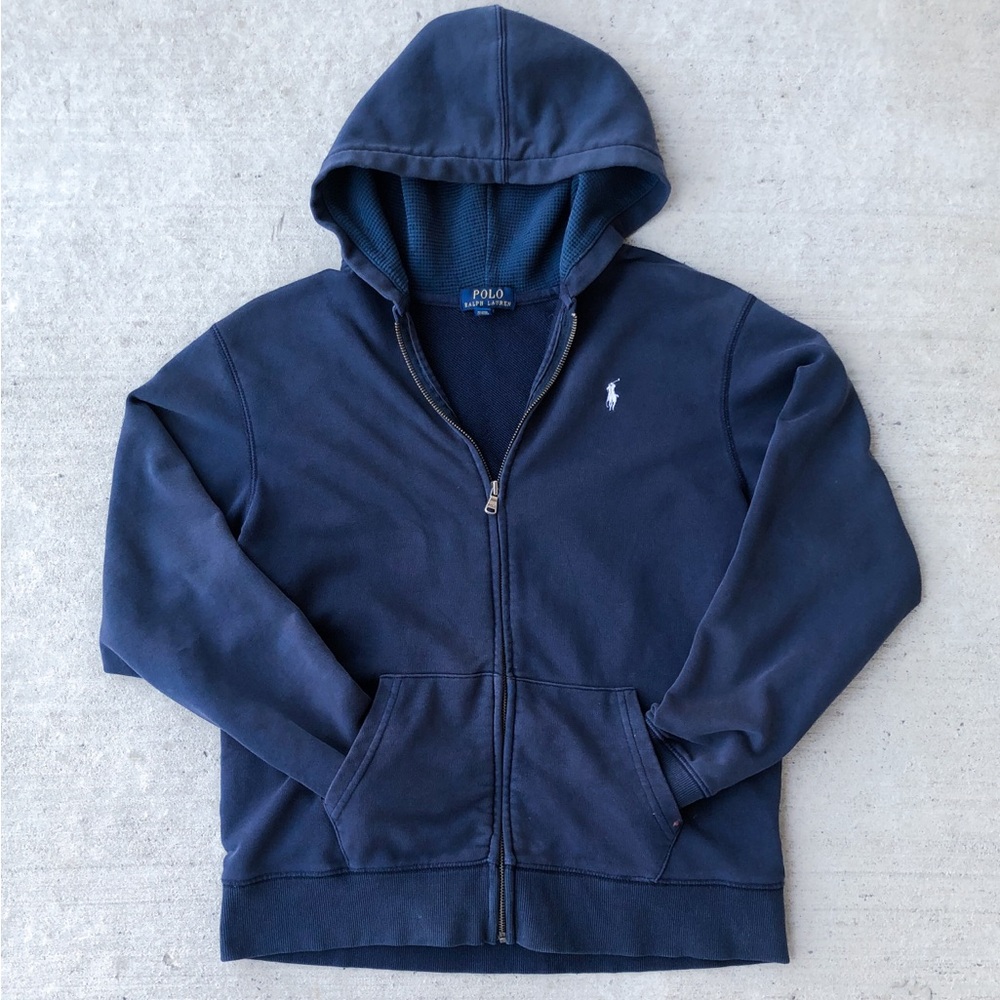 Ralph Lauren Navy Blue Zipper Hoodie XS/S